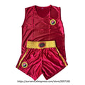 Boxing Uniform Men Women Kids Muay Thai Boxing Shorts Sanda Wushu Martial Arts MMA Training Clothing Kickboxing Shorts and Vest