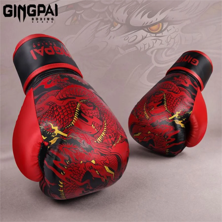 10/12/14oz Boxing Gloves Professional Adult Sanda Muay Thai Fighting Gloves Men and Women Training Sandbag Free Fight MMA