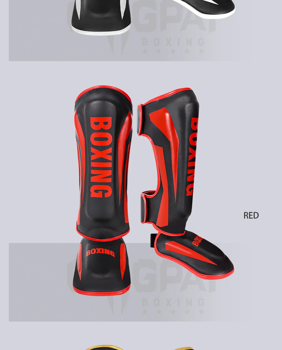 Muay Thai leg protection Sanda combat back of foot protection shin protection boxing thickened combat gear ankle protection