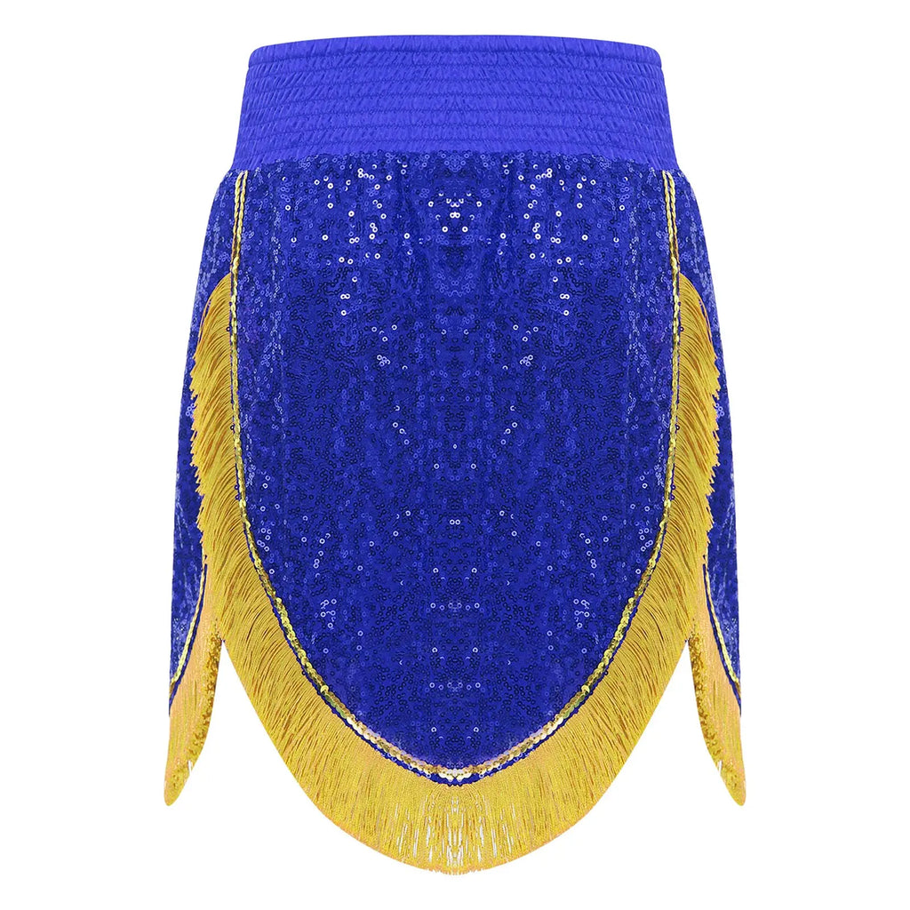 Adult Men's Boxing Competition Skirts Shorts Muay Thai Martial Arts Training Costumes Kickboxing Performance Fringe Shorts