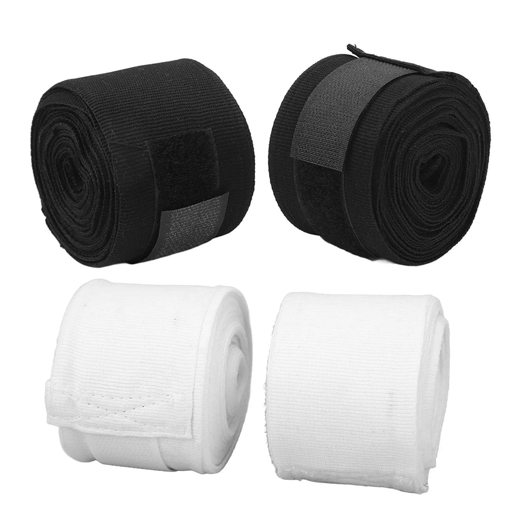 Boxing Handwraps Kickboxing Hand Wraps Cotton Quick Drying 5m Hook Loop Design Sports Hand Wraps Semi Elastic for Racing
