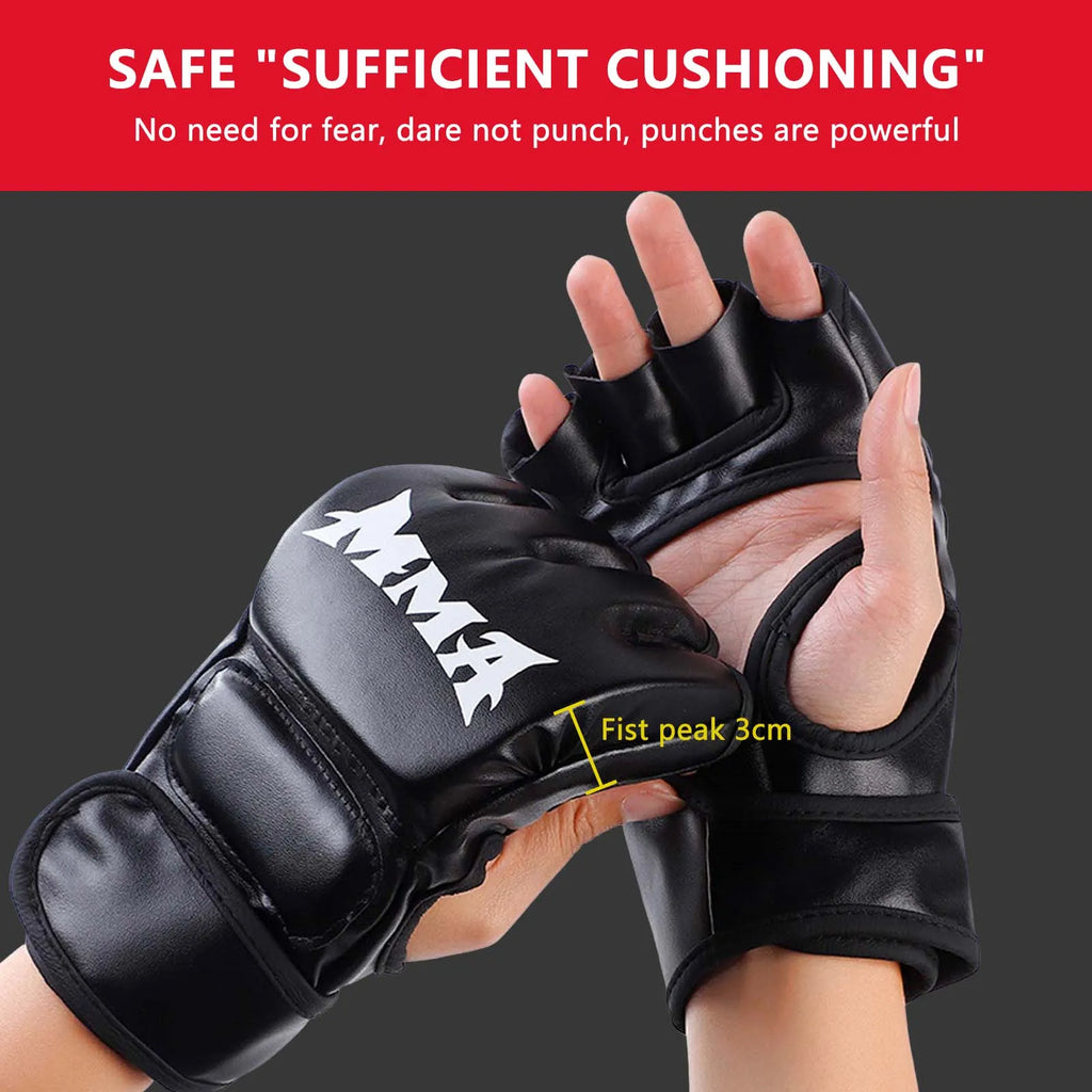Martial Arts Training MMA Gloves Durable Construction Impact Resistance Sparring Mitts Suitable for Punching Bag