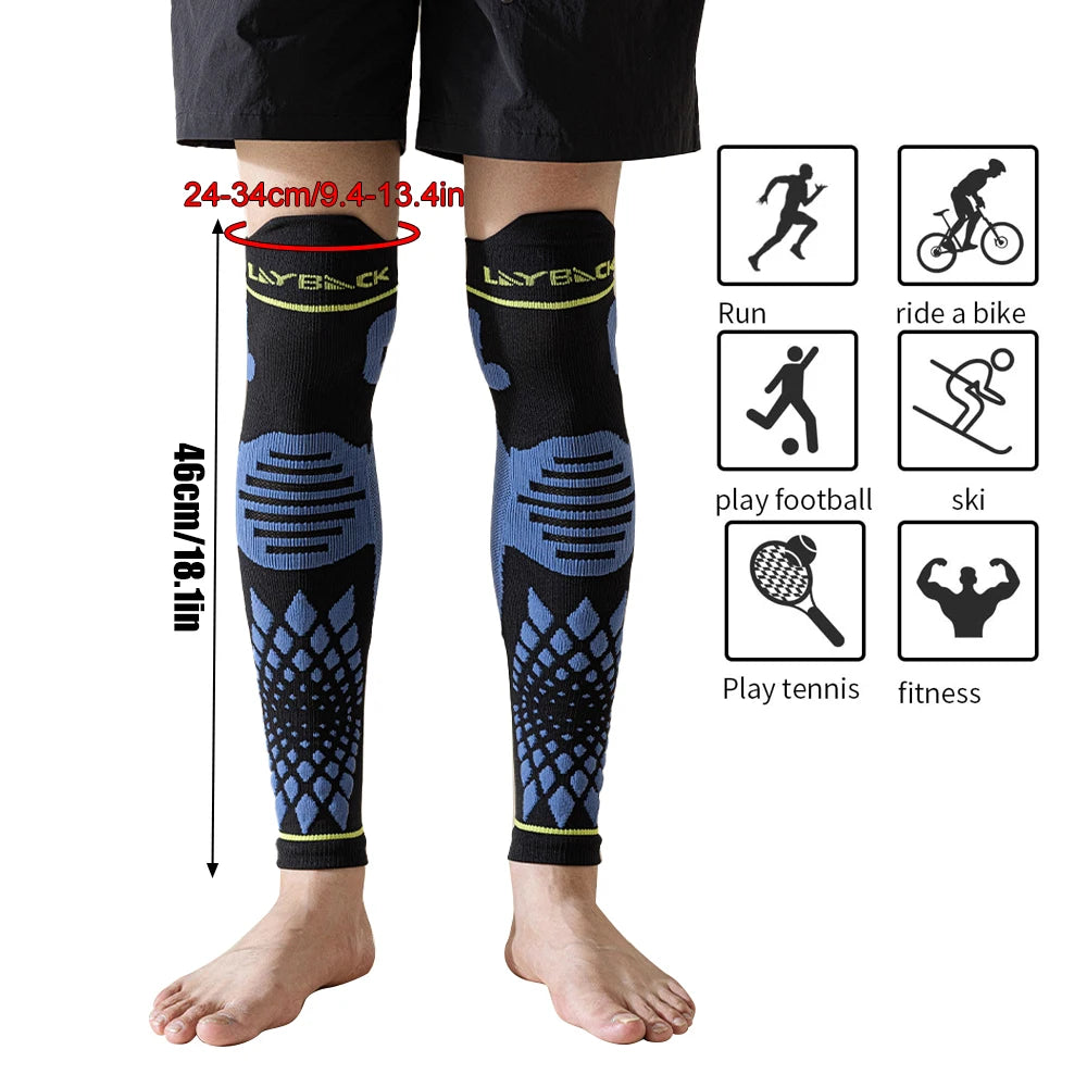 WEFITON 1Pair Calf Compression Sleeves for Men and Women - Leg Compression Sleeve - Footless Compression Socks for Runner Sports