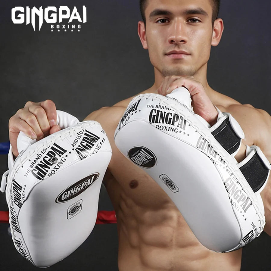 1PC Boxing Pad Sand Bag Fitness MMA BoxingTaekwondo Hand Foot Kicking Pads PU Leather Training Gear Muay Thai Foot Target