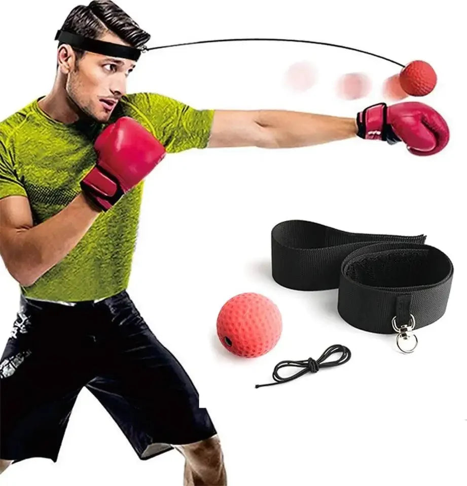 Headband Boxing Reflex Ball, Indoor Gym,Stretch Speed Punch Training,Headband Boxing Reaction Speed Ball, Boxing Combat Training
