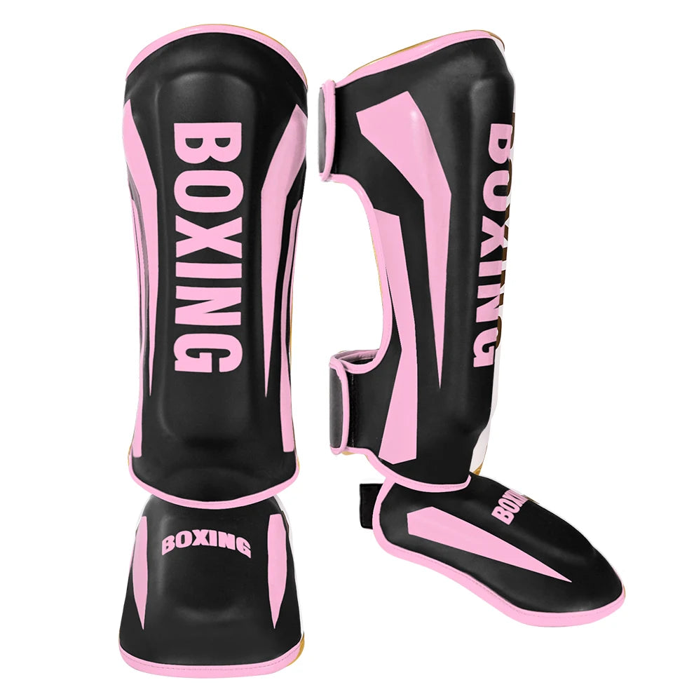 Muay Thai leg protection Sanda combat back of foot protection shin protection boxing thickened combat gear ankle protection