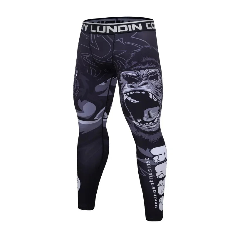 Boxing Set Compression Men Sport T-shirts+Pants Rashguard Jitsu Bjj Rash Guard KickBoxing Sets Muay Thai Jersey MMA Fightwear