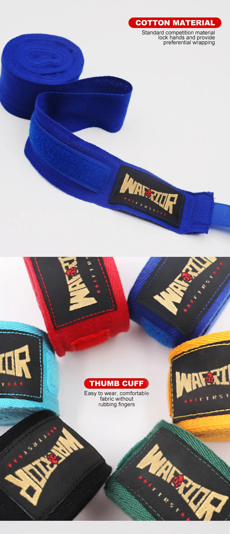 2pcs/pack 3M/5M Length 100% Cotton Boxing Hand Wraps MMA Muay Thai Kick Boxing Handwraps For Training Bandages