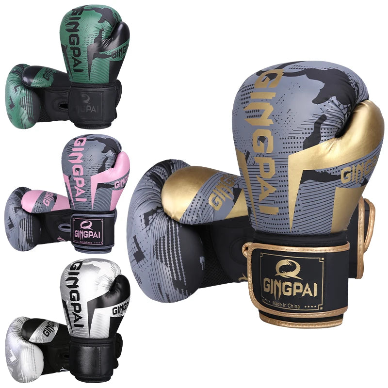 High Quality Leather Wear-Resistant And Breathable Boxing Gloves For Sanda Training, Thickened Protective Combat Gloves