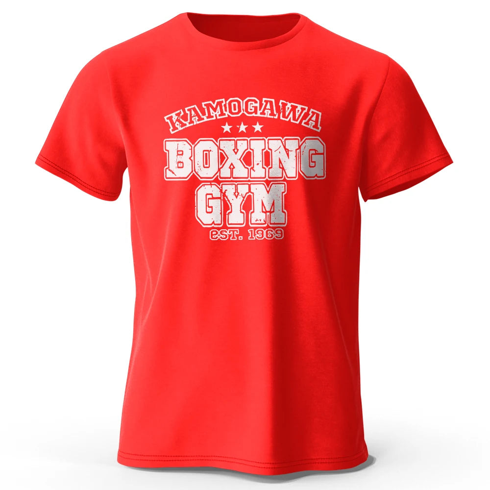 Men's Boxing Gym T-shirt Sport 100% Cotton Print Vintage Classic Tees for Men Women Sportswear Tops