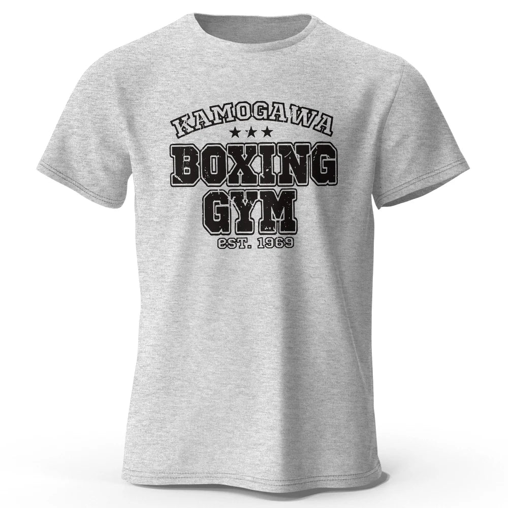 Men's Boxing Gym T-shirt Sport 100% Cotton Print Vintage Classic Tees for Men Women Sportswear Tops