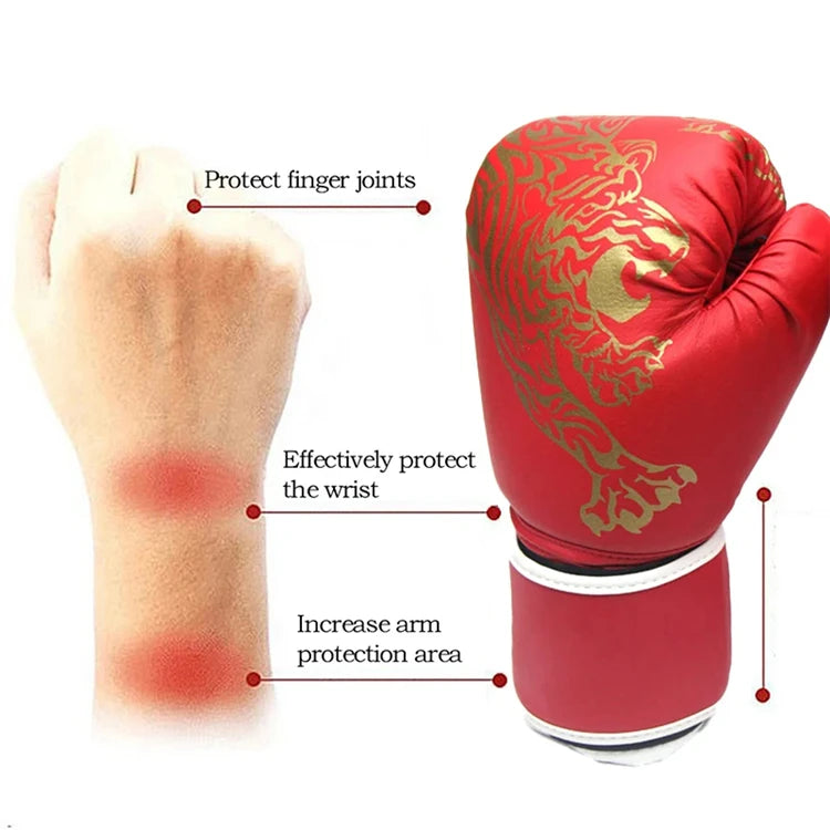 Adult Boxing Gloves Sanda Professional Competition Muay Thai Children's Sandbag Taekwondo Boxing Training Equipment