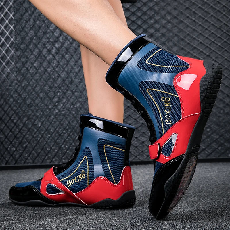 New Style Professional Boxing Shoes Men Comfortable Boxing Sneakers Breathable Wrestling Fighting Shoes Non Slip Combat Sneakers