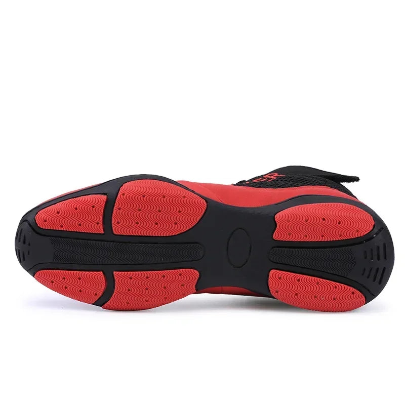 New Men's Boxing Shoes Professional Tennis Lightweight Adult Comfortable Classic Women's Fighting Shoes Anti Slip Boxing Boots