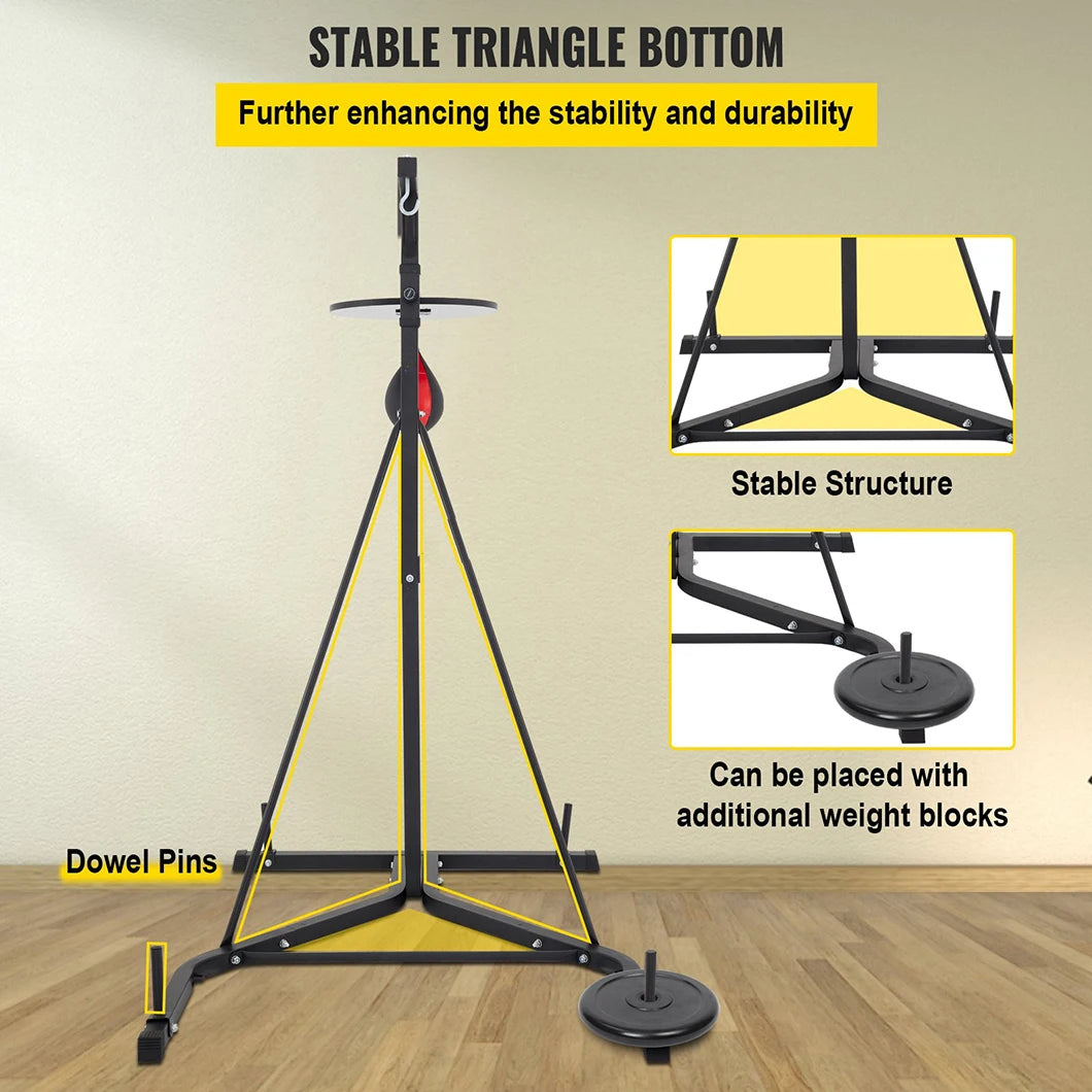 Boxing Bag Stand Premium Material Martial Arts Equipment For Heavy Bag Includes Speed Bag For Speed Training
