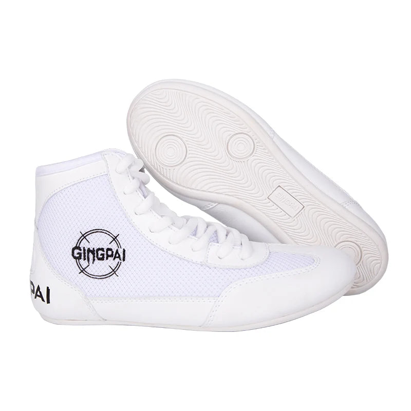 High top boxing shoes men children Sanda combat training shoes adult wrestling shoes fitness weightlifting martial arts shoes