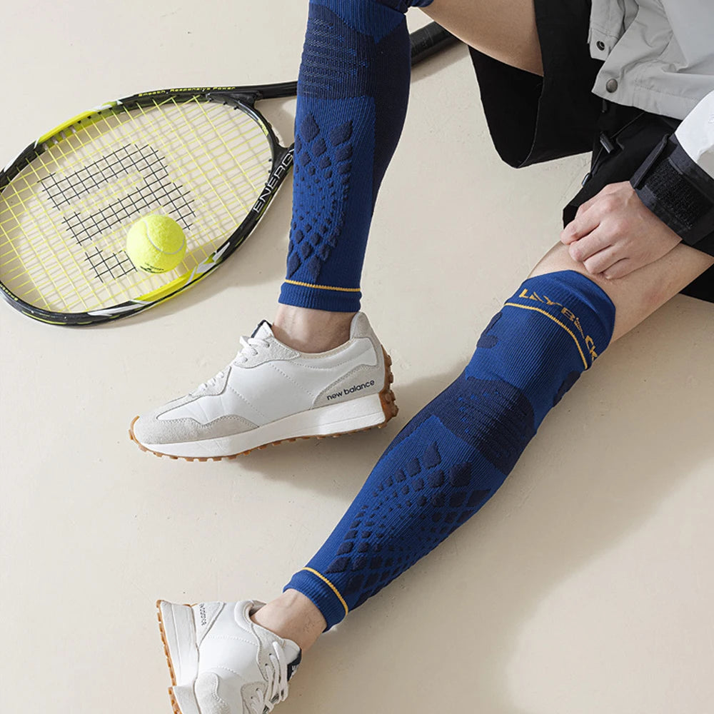 WEFITON 1Pair Calf Compression Sleeves for Men and Women - Leg Compression Sleeve - Footless Compression Socks for Runner Sports