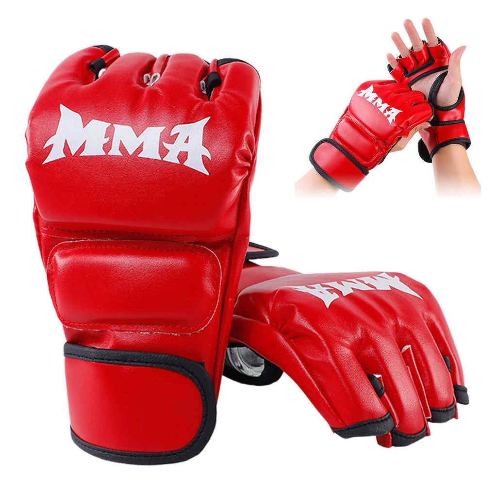 Martial Arts Training MMA Gloves Durable Construction Impact Resistance Sparring Mitts Suitable for Punching Bag