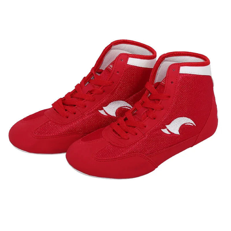 Men Women boxing shoes Rubber outsole breathable Wrestling shoes Women wrestling costume shoes for wrestling