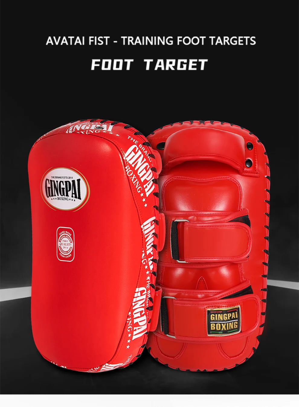 1PC Boxing Pad Sand Bag Fitness MMA BoxingTaekwondo Hand Foot Kicking Pads PU Leather Training Gear Muay Thai Foot Target