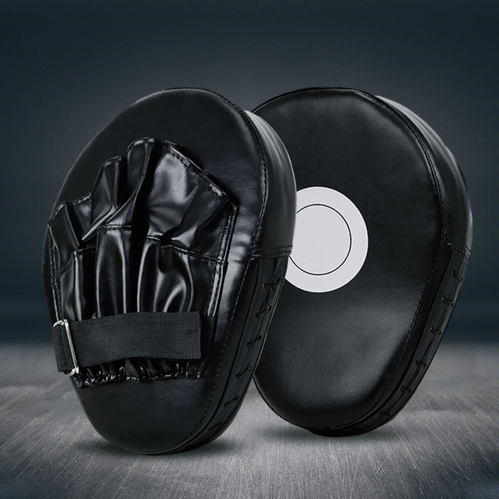 1/2Pcs Curved Boxing Hand Target PU Leather Punching Breathable Kickboxing Pads Boxing Focus Pad for MMA Martial Arts Training