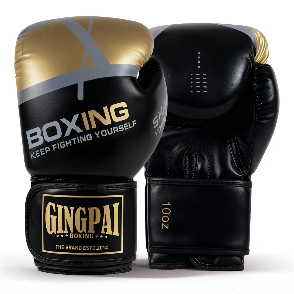 6/8/10/12oz Boxing Gloves Professional Adult Sanda Muay Thai Fighting Gloves Men Kid Women Training Sandbag Free Fight MMA