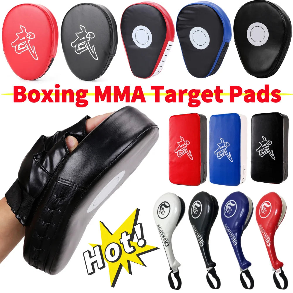 Boxing Gloves Pad PU Leather Punch Hand Target Bag for Adults Kids MMA Karate Muay Thai Free Fight Sanda Training Equipment