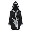 Women Boxing Robes Bjj Boxer Fight Grappling Costume Martial Arts Muay Thai Satin Tops + Skirt Belt Kickboxing Hooded Outfit