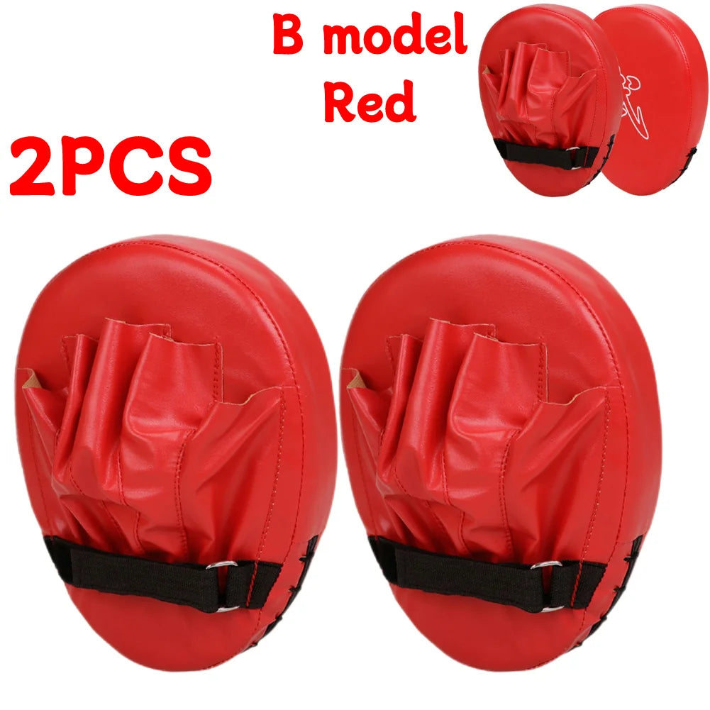 Curved Boxing Hand Target PU Leather Curved Punching Mitts Breathable Kickboxing Pads Boxing Focus Pad for Martial Arts Training