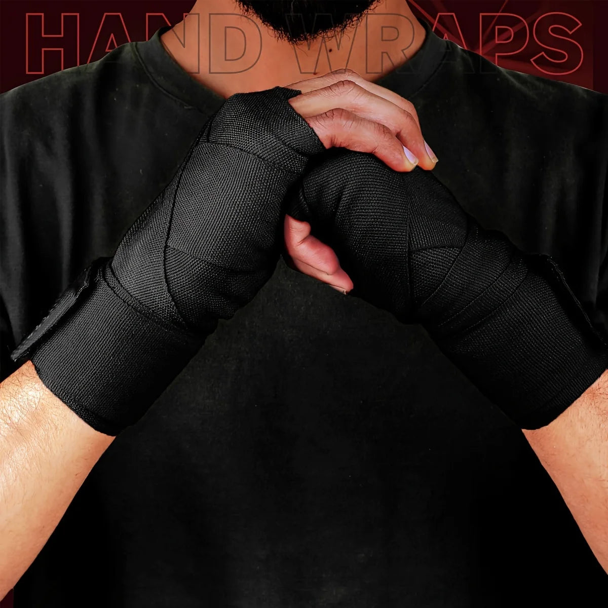 2.5m Cotton Boxing Hand Wraps for Men & Women, Muay Thai, Mixed Martial Arts, Fighting Sports Wrist Support, Knee Protector