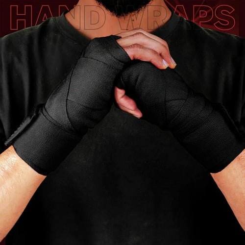 2.5m Cotton Boxing Hand Wraps for Men & Women, Muay Thai, Mixed Martial Arts, Fighting Sports Wrist Support, Knee Protector