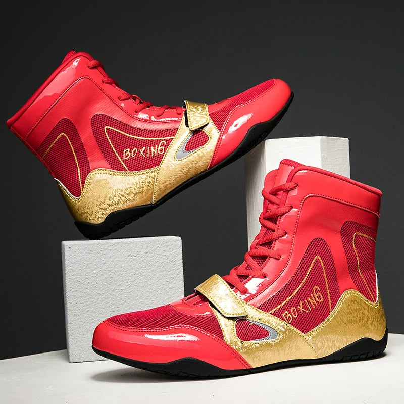 New Style Professional Boxing Shoes Men Comfortable Boxing Sneakers Breathable Wrestling Fighting Shoes Non Slip Combat Sneakers