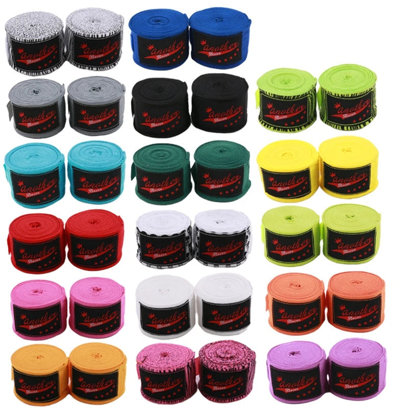 Boxing Handwraps 1Pair 3M/5M Elastic Print Bandage Gloves Wrist Support For Boxing Kickboxing Training Muay Thai MMA Hand Wraps