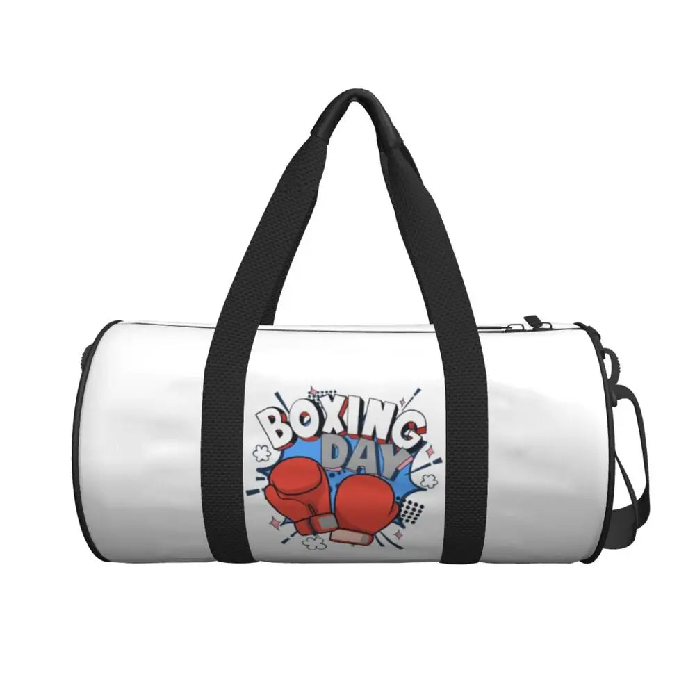 Boxing Gloves Sport Bags Large Gym Bag Portable Men's Custom Handbag Travel Training Retro Fitness Bag
