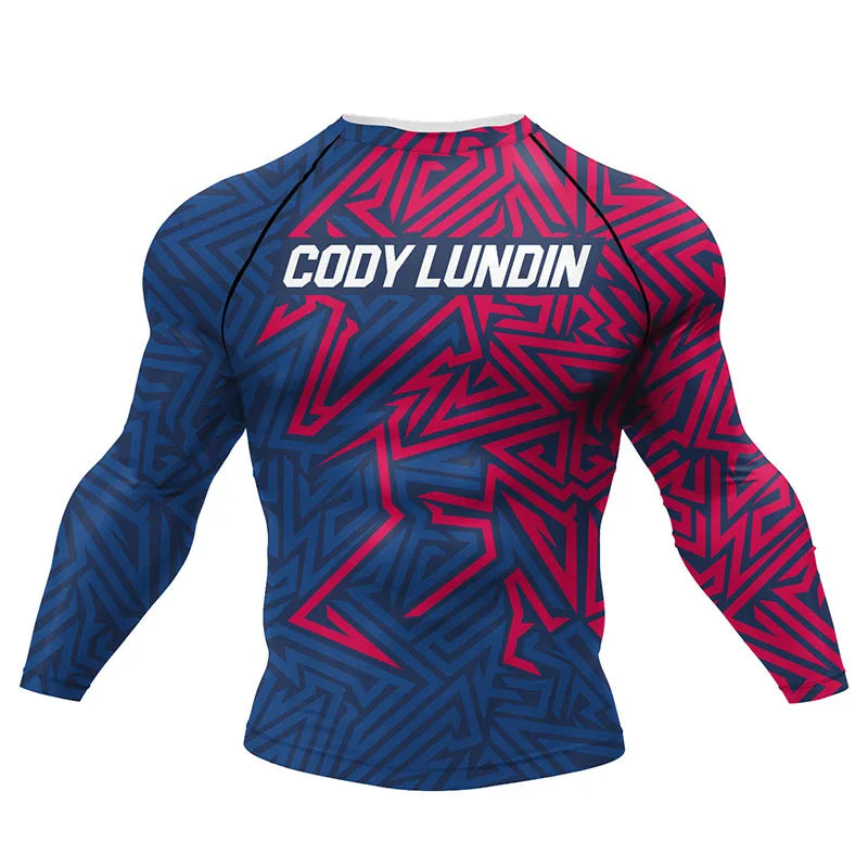 New Boxing Rashguard MMA T-shirt For Men Bjj Gi Kickboxing Jerseys Shirt Sport Long Sleeve Gym Rashgard T-shirts Fight Boxe Tees