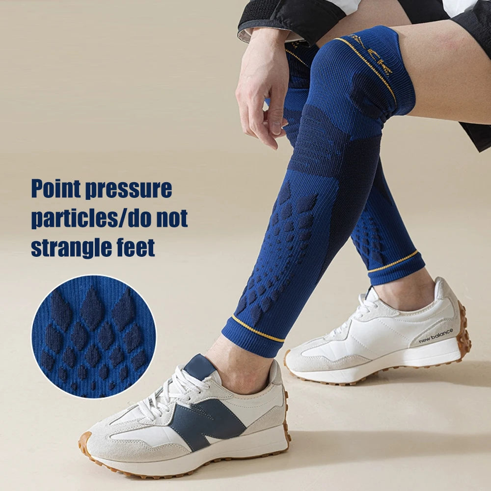 WEFITON 1Pair Calf Compression Sleeves for Men and Women - Leg Compression Sleeve - Footless Compression Socks for Runner Sports