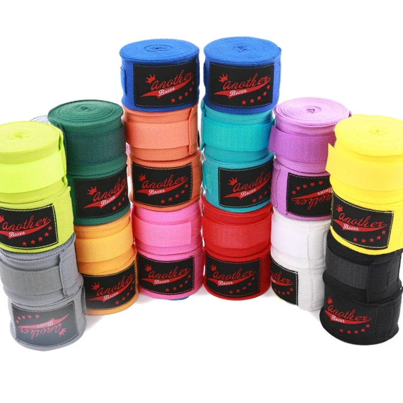 Boxing Handwraps 1Pair 3M/5M Elastic Print Bandage Gloves Wrist Support For Boxing Kickboxing Training Muay Thai MMA Hand Wraps