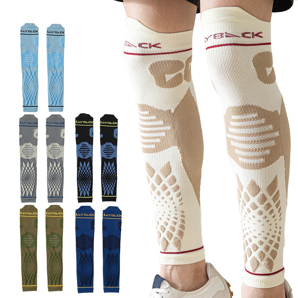 WEFITON 1Pair Calf Compression Sleeves for Men and Women - Leg Compression Sleeve - Footless Compression Socks for Runner Sports