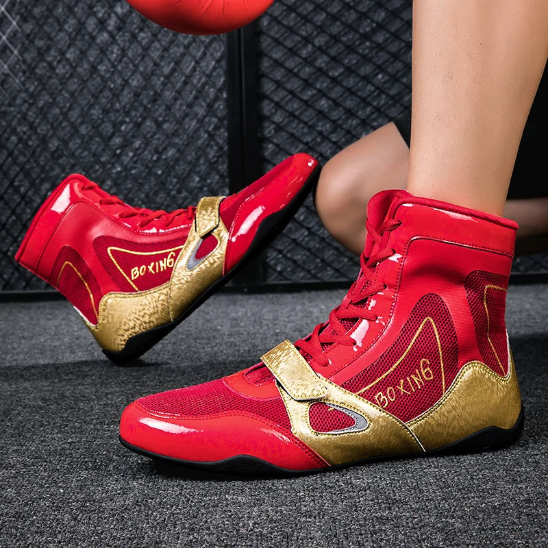 New Style Professional Boxing Shoes Men Comfortable Boxing Sneakers Breathable Wrestling Fighting Shoes Non Slip Combat Sneakers