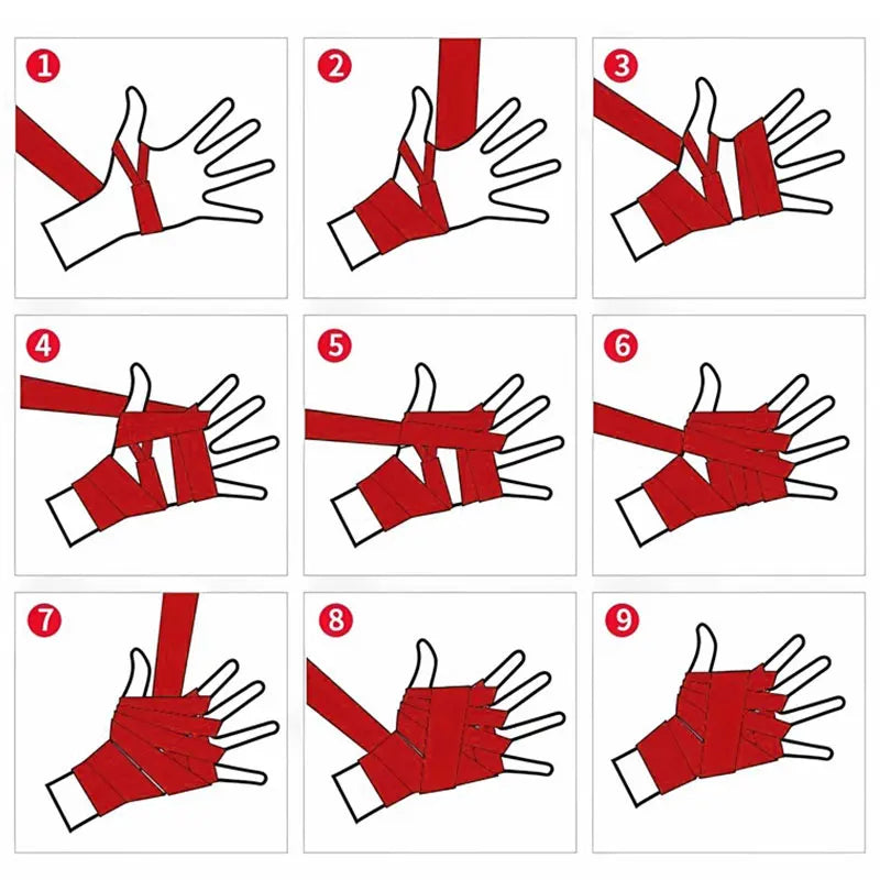 3/5M Boxing Training Bandages Sport Bandages Sanda Kickboxing Mma Hand Gloves Wraps Belt Boxing Sports Strap Training Gear