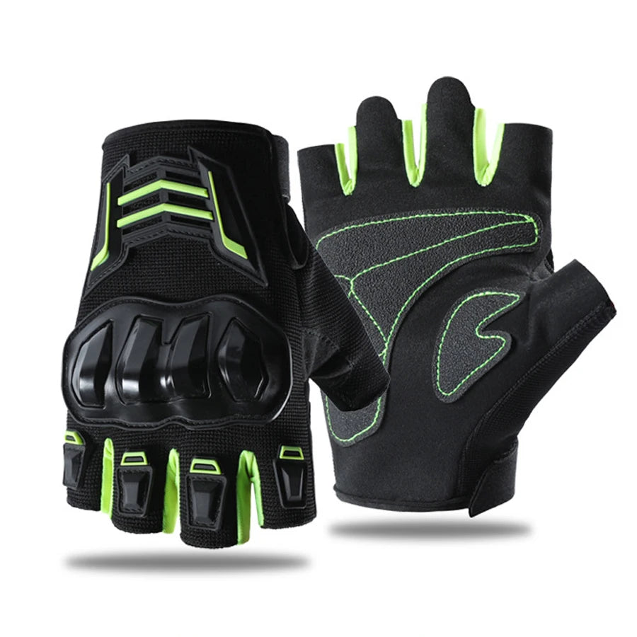 Half Finger Men's Gloves Outdoor F Protective Gloves Sports Wear resistant Motorcycle Bicycle Gloves
