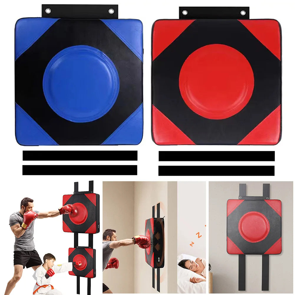 Boxing Punch Target PU Leather Boxing Training Sandbag Adjustable Height Punching Bag Wall Punching Pad for Martial Arts Karate