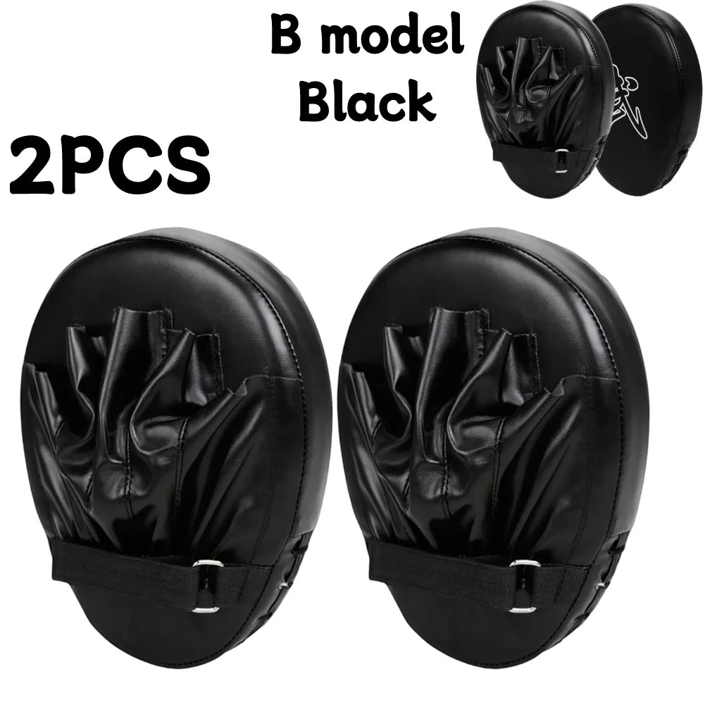 Curved Boxing Hand Target PU Leather Curved Punching Mitts Breathable Kickboxing Pads Boxing Focus Pad for Martial Arts Training
