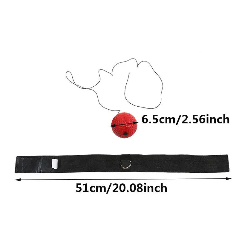 Elastic Headband and Black Light Ball Headband Style Boxing Speed Ball For Adult Children's Sports Rebound Reaction Balls