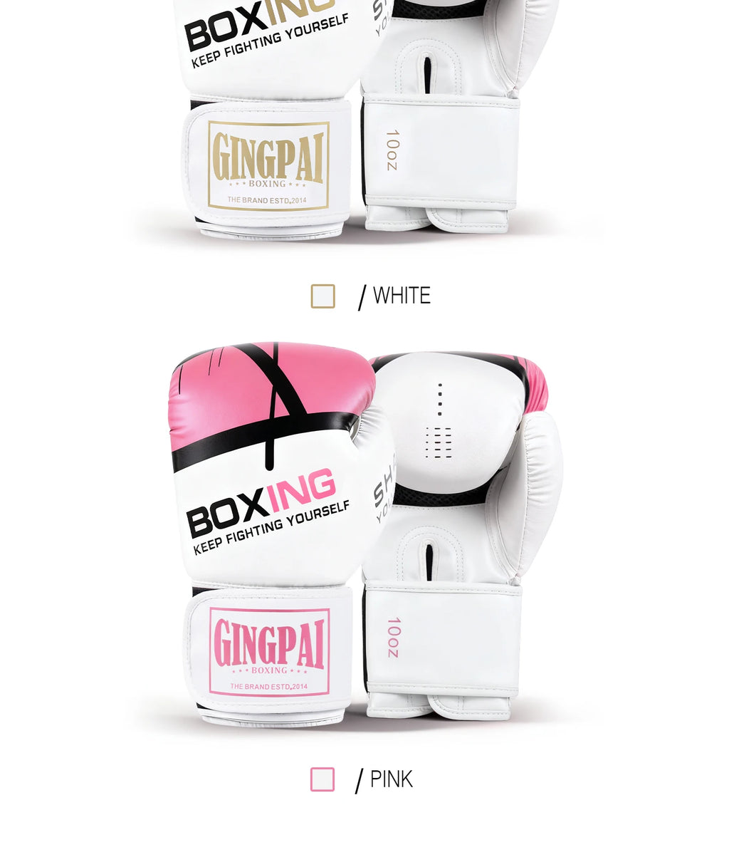 6/8/10/12oz Boxing Gloves Professional Adult Sanda Muay Thai Fighting Gloves Men Kid Women Training Sandbag Free Fight MMA