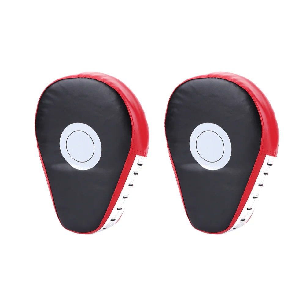 1/2Pcs Curved Boxing Hand Target PU Leather Punching Breathable Kickboxing Pads Boxing Focus Pad for MMA Martial Arts Training