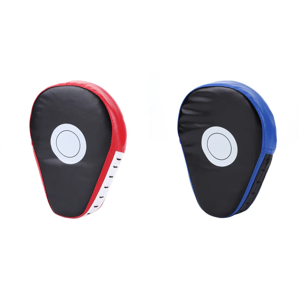 1/2Pcs Curved Boxing Hand Target PU Leather Punching Breathable Kickboxing Pads Boxing Focus Pad for MMA Martial Arts Training