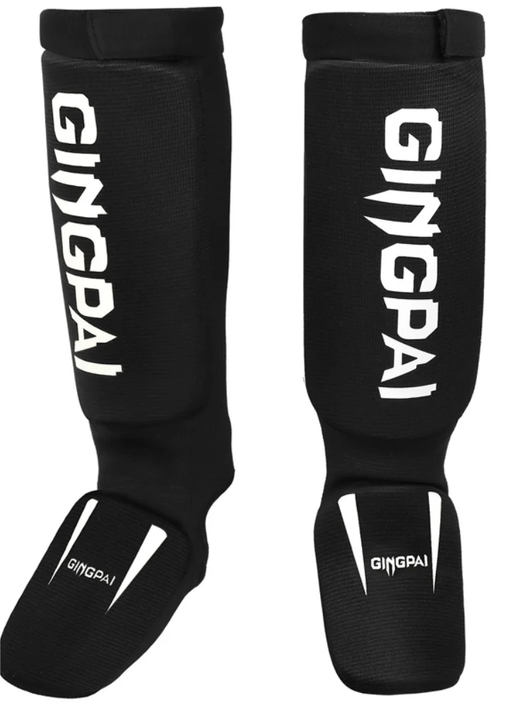 Cotton Boxing shin guards MMA instep ankle protector foot protection TKD kickboxing pad Muaythai Training Leg support protectors