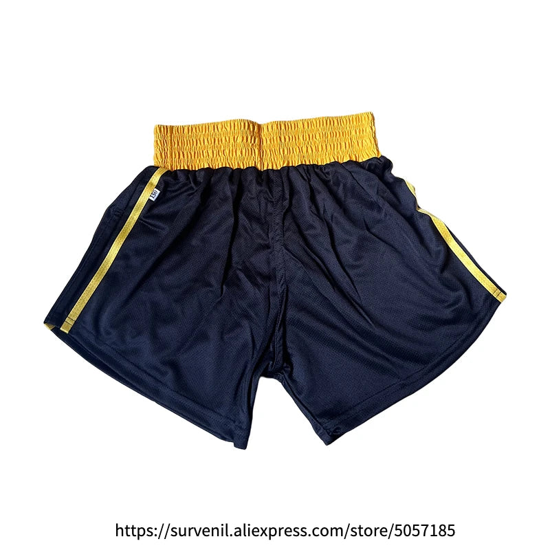 Boxing Uniform Men Women Kids Muay Thai Boxing Shorts Sanda Wushu Martial Arts MMA Training Clothing Kickboxing Shorts and Vest