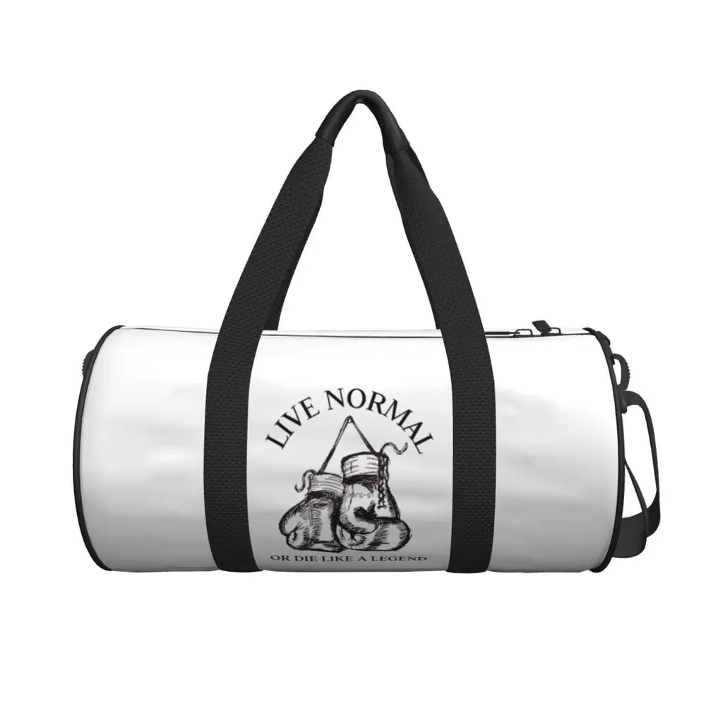Boxing Gloves Sport Bags Large Gym Bag Portable Men's Custom Handbag Travel Training Retro Fitness Bag
